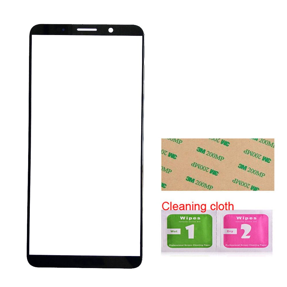 6.0'' Mobile Touch Screen Outer Glass For Huawei Mate 10 pro Front Glass Panel Replacement: Black No Tools