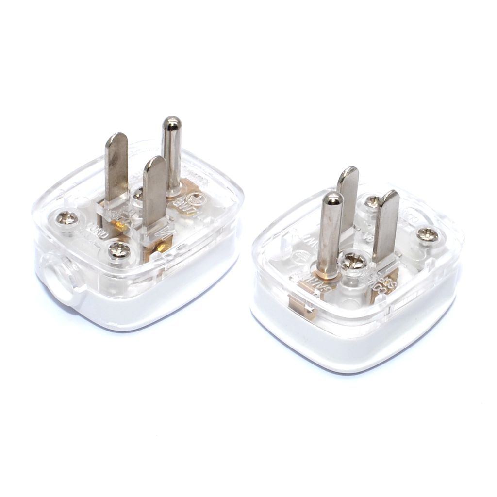 3 Pins US Plug Male Socket Electrical Wire Connect AC Power Adapter Detachable 10Amp 250V