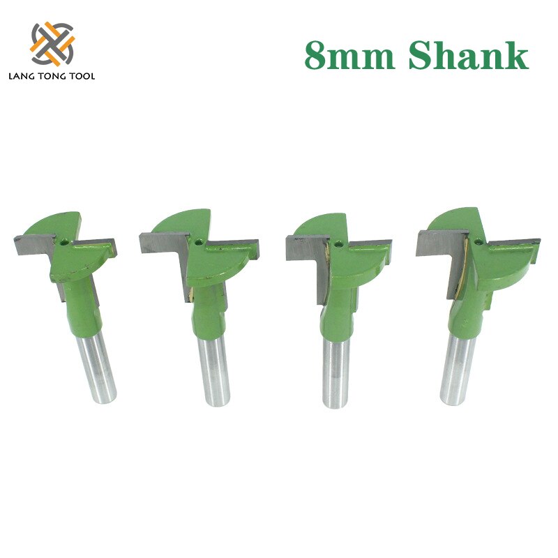 Lang tangverktøy 8mm skaft t-spor freser fresing rett kant sporfres fres skjærehåndtak for treverk  lt075