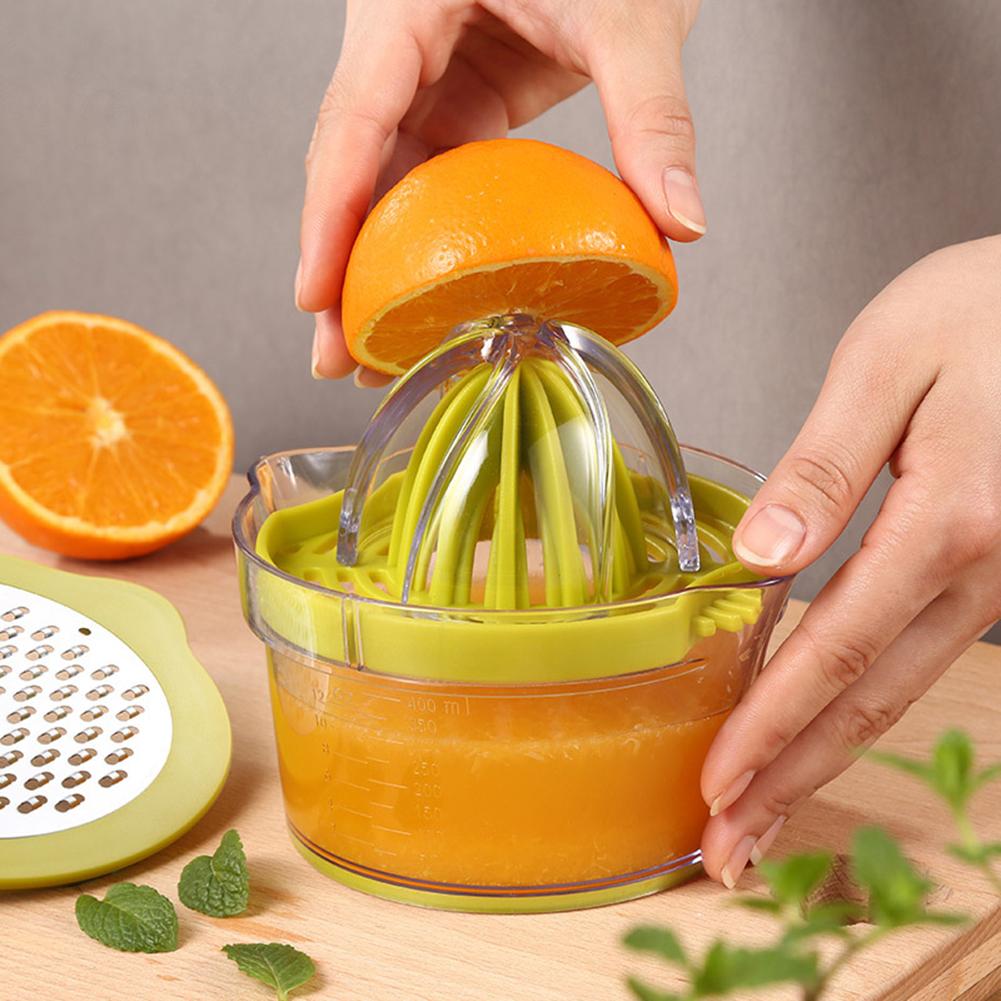 Citronkalkpresser miljøvenlig manuel citruspressesaftpresser pp / pc /420 rustfrit stål mini juice babymad supplerende værktøj