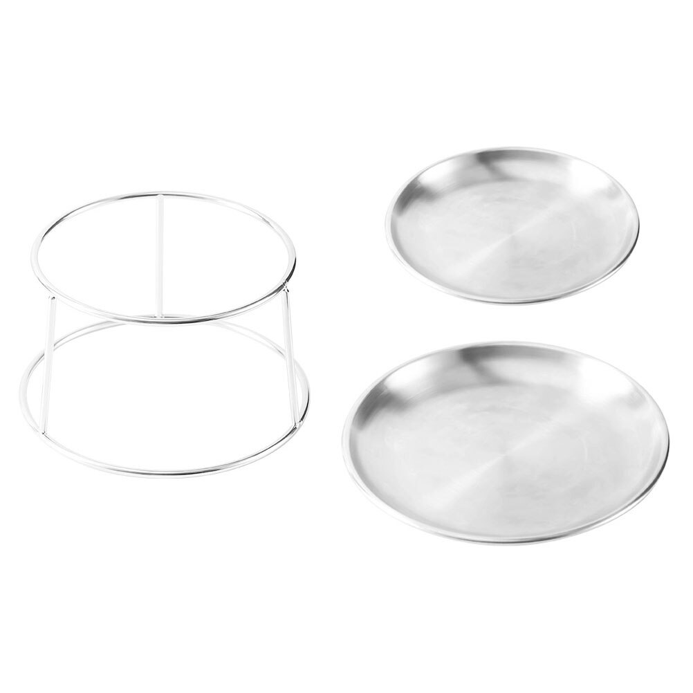 Seafood Platter Sea Food Plate Snack Dessert Platter Kitchen Gadget (Silver): Default Title