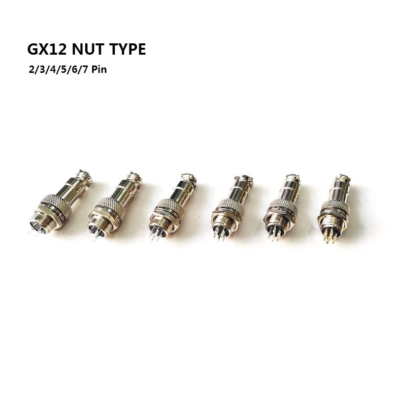 1Set GX12 2/3/4/5/6/7 Pin Male + Vrouwelijke 12Mm L88-93 Circulaire luchtvaart Socket Plug Draad Panel Connector