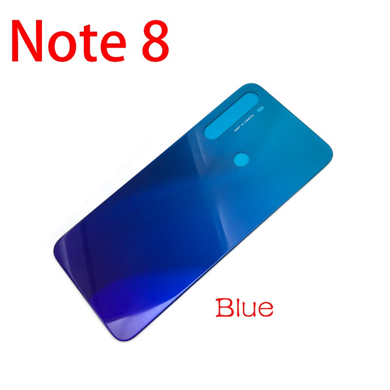 Zapasowa szklana tylna obudowa baterii z samoprzylepna naklejka tylna obudowa baterii taśma klejąca do Xiaomi Redmi Note 8 Pro: Note 8 Blue