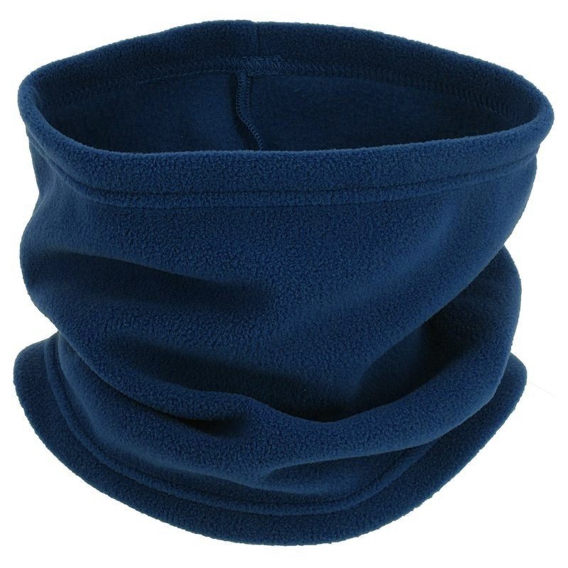 Mænds fleece termisk halsvarmer tubescarf ansigtsmaske hovedbeklædning beanie hatte til camping vandreture: Blå