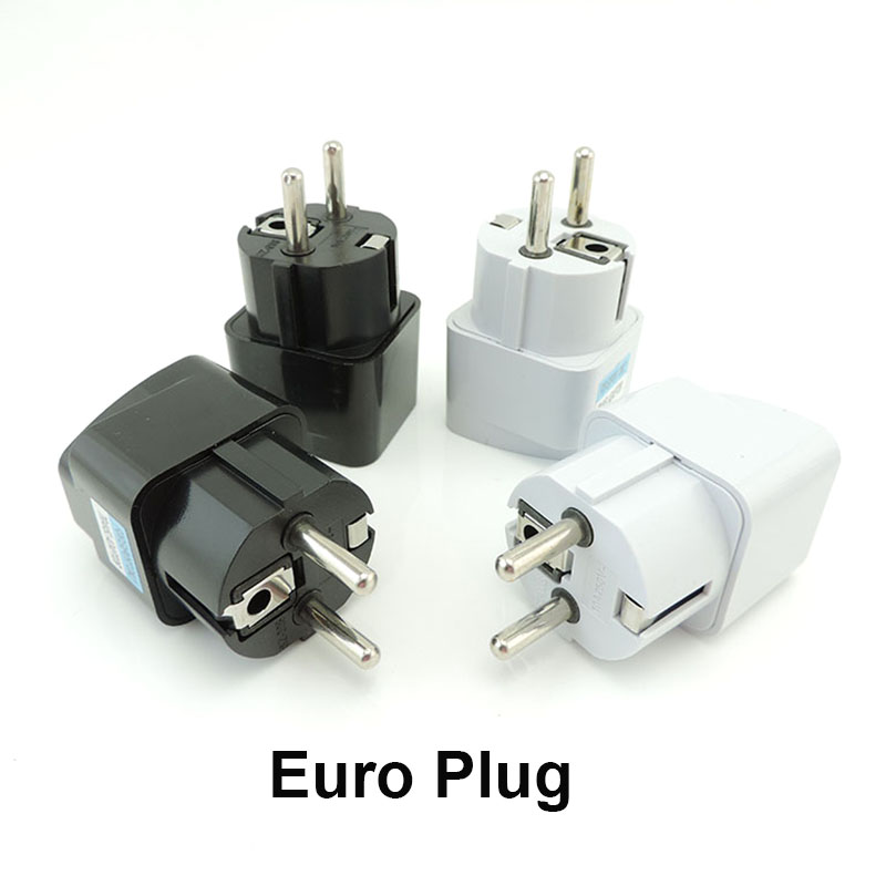 EU-stekkeradapter Amerikaans VS naar EU Euro Europees Korea Rusland FR Universele reisadapter 2-pins AC-converter voedingsadapter