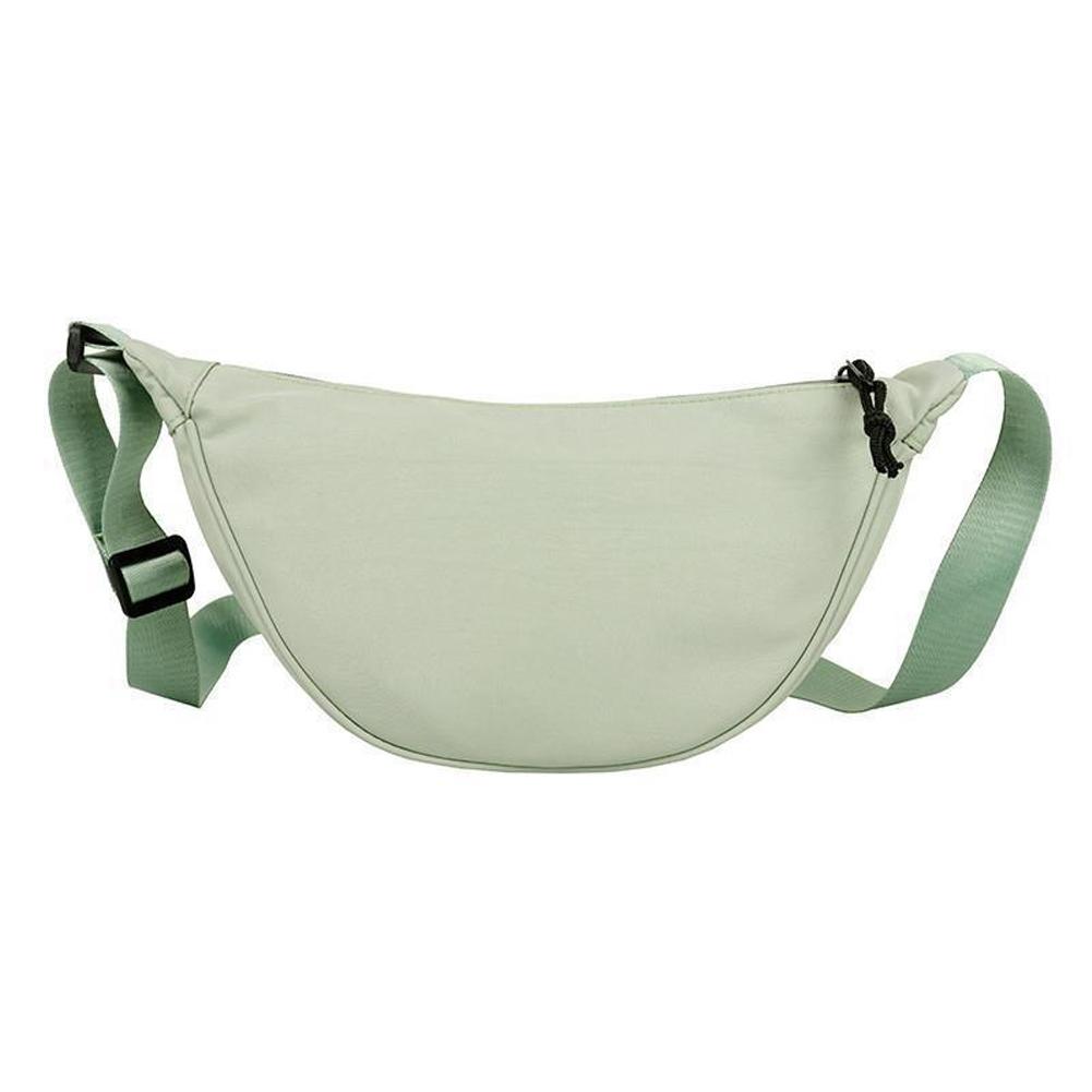 Nylon Crossbody Bag Hobo Sling Crescent Bag Dumpling Small Bag Casual Shoulder Adjustable Women Purse Bag Handbag S T6O3