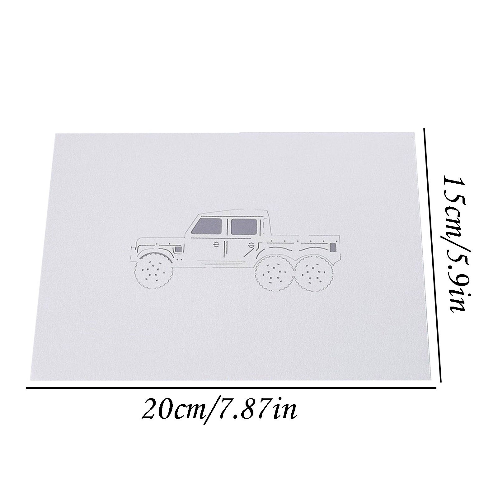 Carte de vœux Pop-Up en 3D pour voiture, carte de vœux pour anniversaire des mères, fête des pères, remise de diplôme, mariage, anniversaire, bien-être,