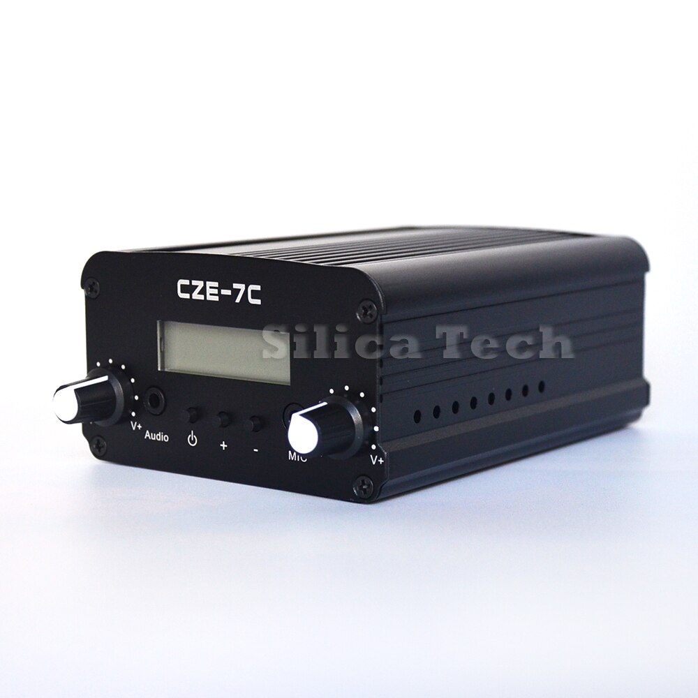 CZERF 1W/7W Broadcast radio station CZE-7C stereo PLL FM transmitter + Ant kit