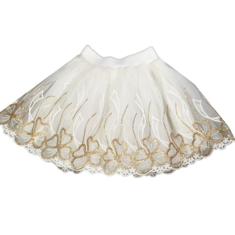 Summer Toddler Girls Tutu Skirt White Embroidery T... Grandado
