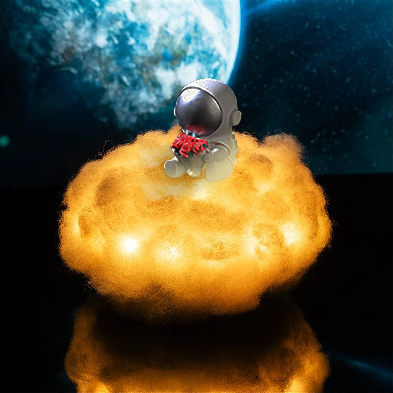 2020 nuovo Dropship LED nuvole colorate lampada astronauta con effetto arcobaleno come regalo di compleanno creativo per la luce notturna dei bambini