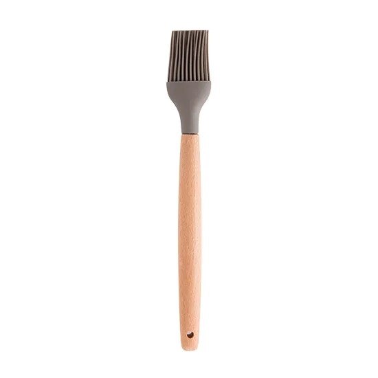 Wooden Silicone Kitchen Utensil Nonstick Cooking Utensils Spoon Egg Mixer Cooking Whisk Cook Blender Baking Utensil: Oil Brush