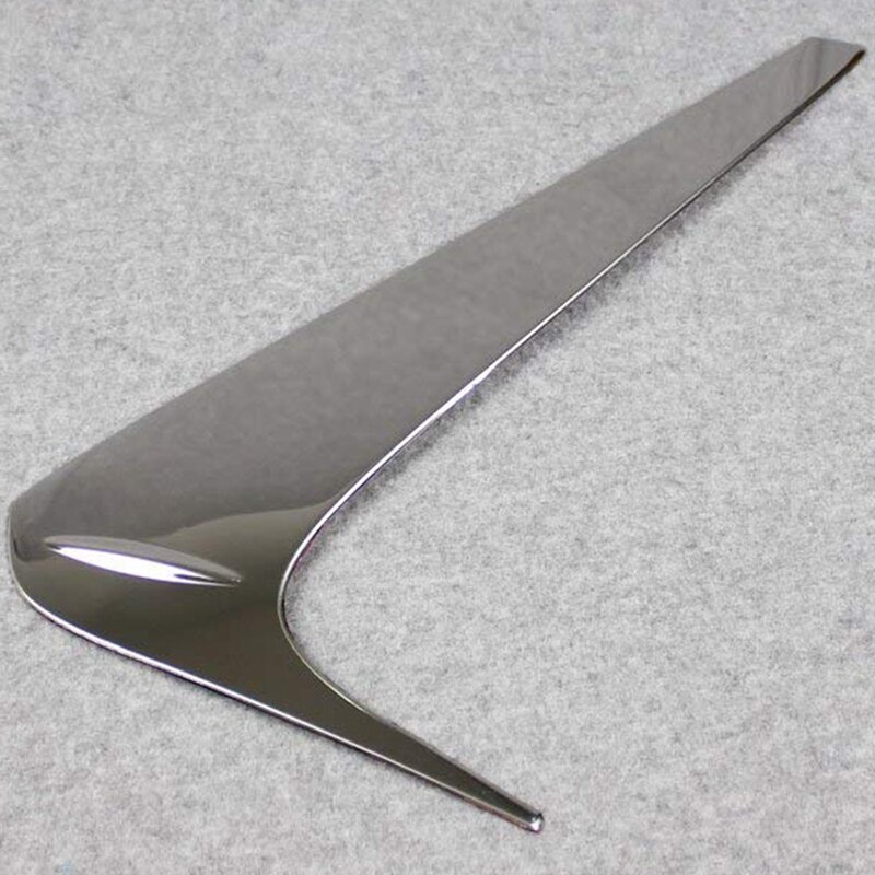for Toyota Highlander Chrome Rear Spoiler Wing Side Beveled Window Cover Trim
