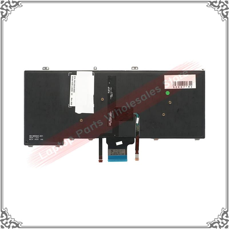 US Keyboard For DELL Latitude 12 7000 E7440 E7420 E7240 E7420D Laptop Keyboard English with backlight Pointing Stick black