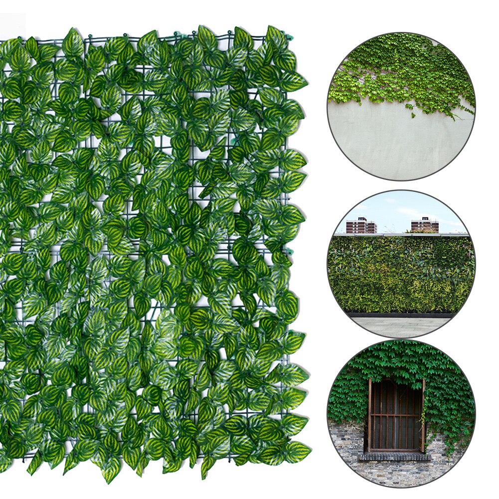 3m Practical Artificial Hedge Privacy Fence Balcony Outdoor Garden Multifunction Farm Patio Backyard Easy Install Vine Home