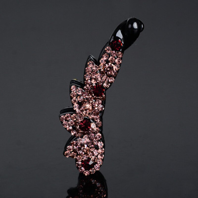 Clip à griffes en cristal coréen pour femmes, multicolore, Clip à fleur banane, pour couleurs de mariage, 1 pièce, offre spéciale: Purple 8cm