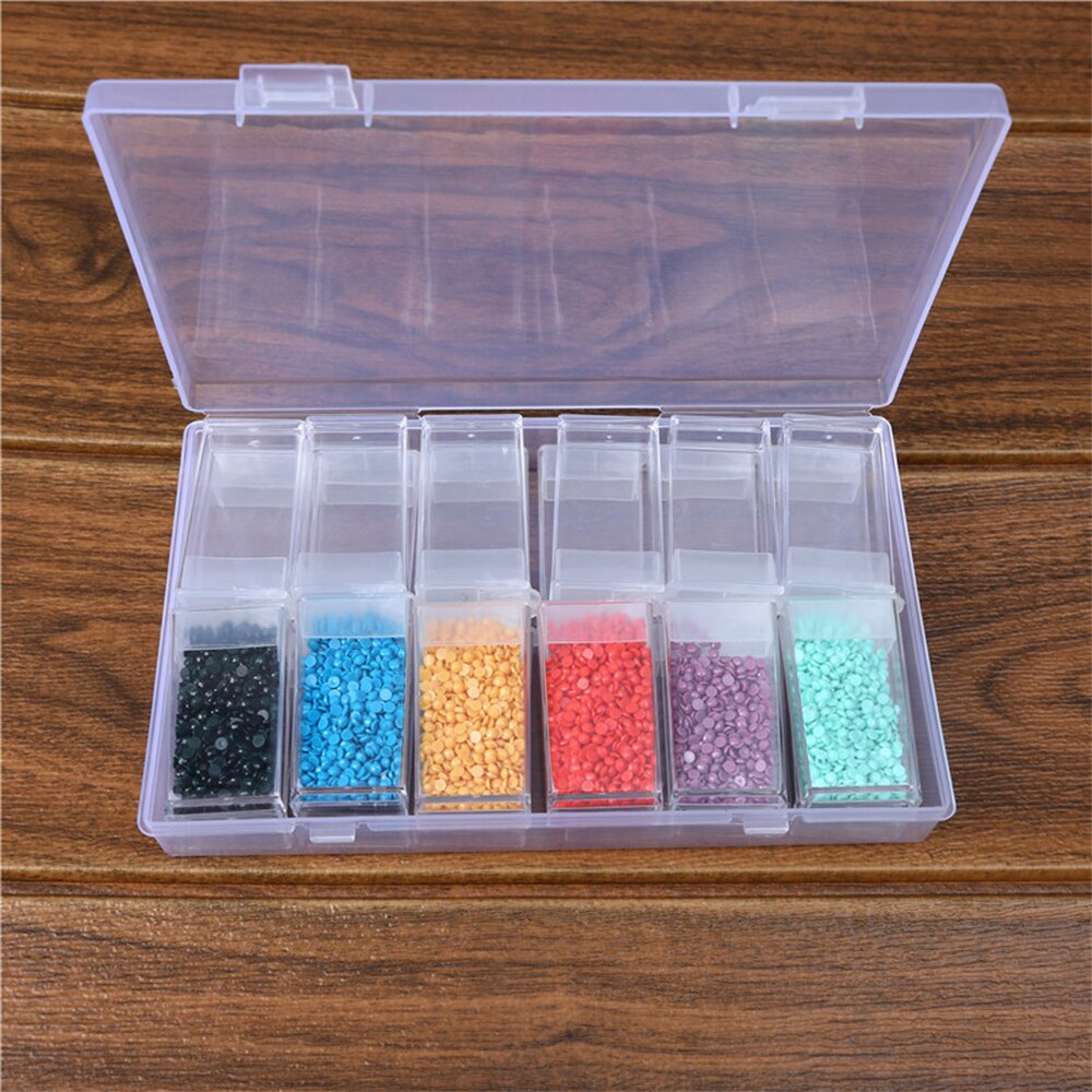 Diamant Schilderen Gereedschap Kralen Container Strass Diamant Borduurwerk Stone Opslag Accessoire Mozaïek Gemak Doos