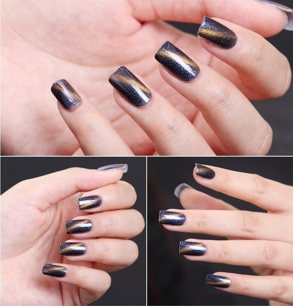 Paznokci wielofunkcyjny kocie oko magnes potężny żelazny kamień wzór gradientowy 5D patyczek magnetyczny kocie oko paznokci polski narzędzie