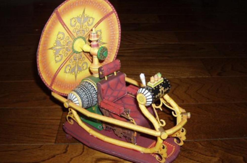 Película: máquina del tiempo ultra fino papel modelo kit