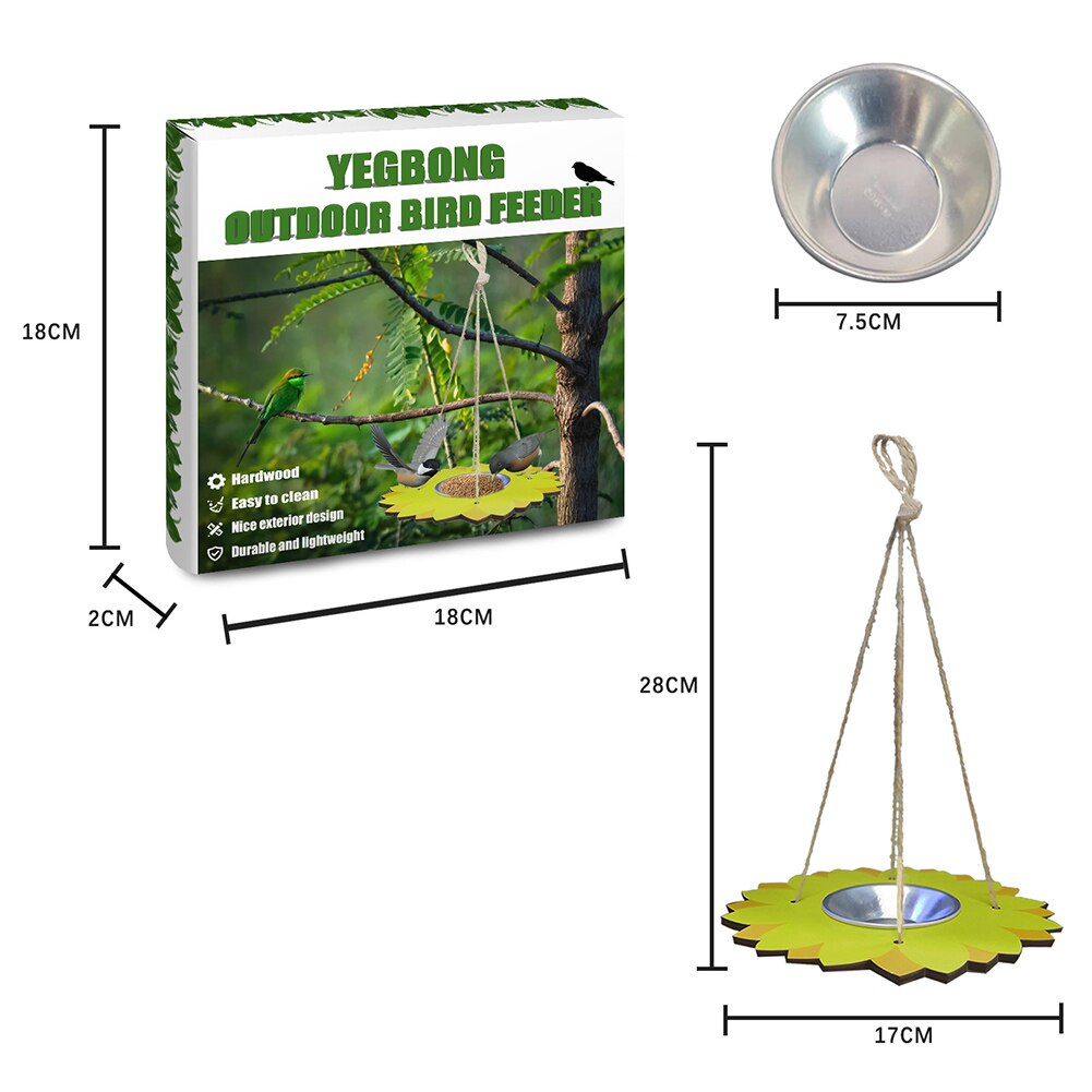 Gazebo Hanging Wild Bird Feeder Outdoor Bird Food Container With Hang Rope Bird Feeding Balcony Bird Feeder Garden Decor