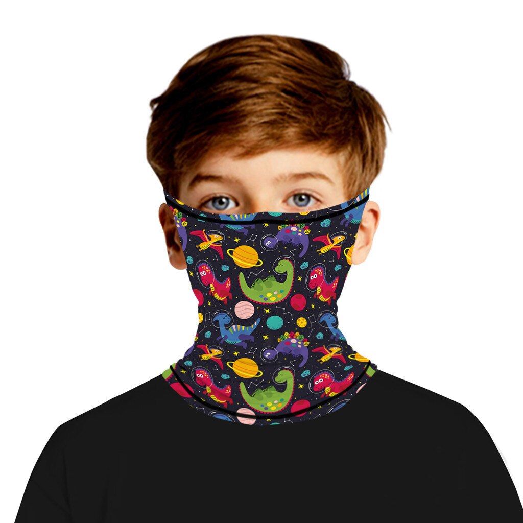 Unisex barn utendørs sprot magisk skjerf barn utendørs print sømløs øre ansiktsmaske sport skjerf hals tube ride ansiktsmaske #p30