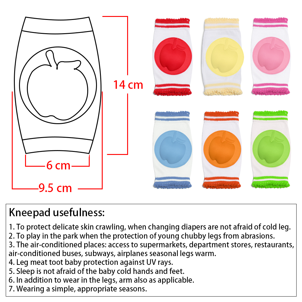 style 1 Pair Kids Elbow Cushion Infants Toddlers Baby Knee Pads Leg Protector for birthday