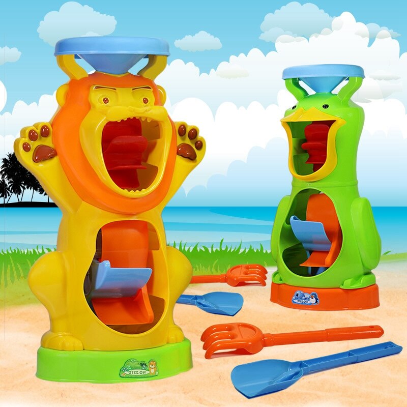 Children&#39;s Beach Sandglass Toy Set Large Sandglass Shovel Sand Bucket Sand Pond Toy For Baby Children Bathroom