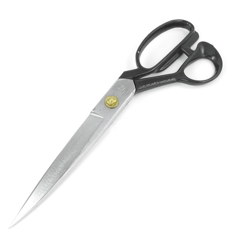 Zwarte metalen kleermakersschaar van roestvrij staal, 12 cm lang: Default Title