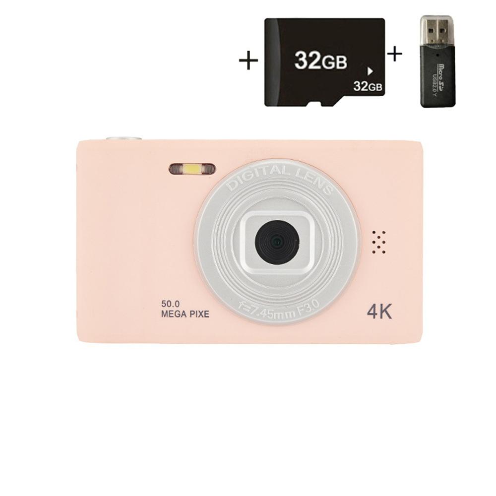 Xiaomi 4K Digital Camera Travel Selfie Camara 50MP HD Dual Lens Zoom Photography Screen Entry-Level Kids Campus Mini Retro Cam: Blue