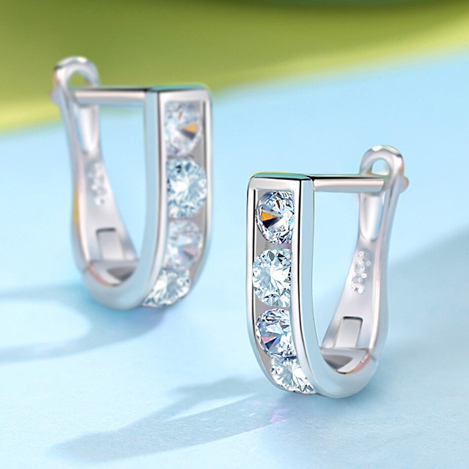 Belawang 925 sterling sølv søde søde blå krystal øreringe til baby pige børn øreringe børn piger dejlige smykker