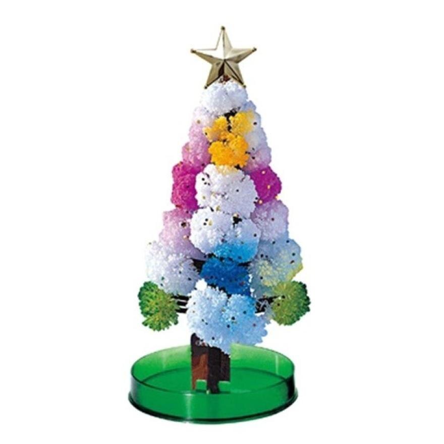 Árbol de Navidad para niños, árbol misterioso, crecimiento de cristal mágico, suministros para de Navidad de cumpleaños, árbol de cerezo, Santa, muñeco de nieve, decoración: Christmas Tree 2