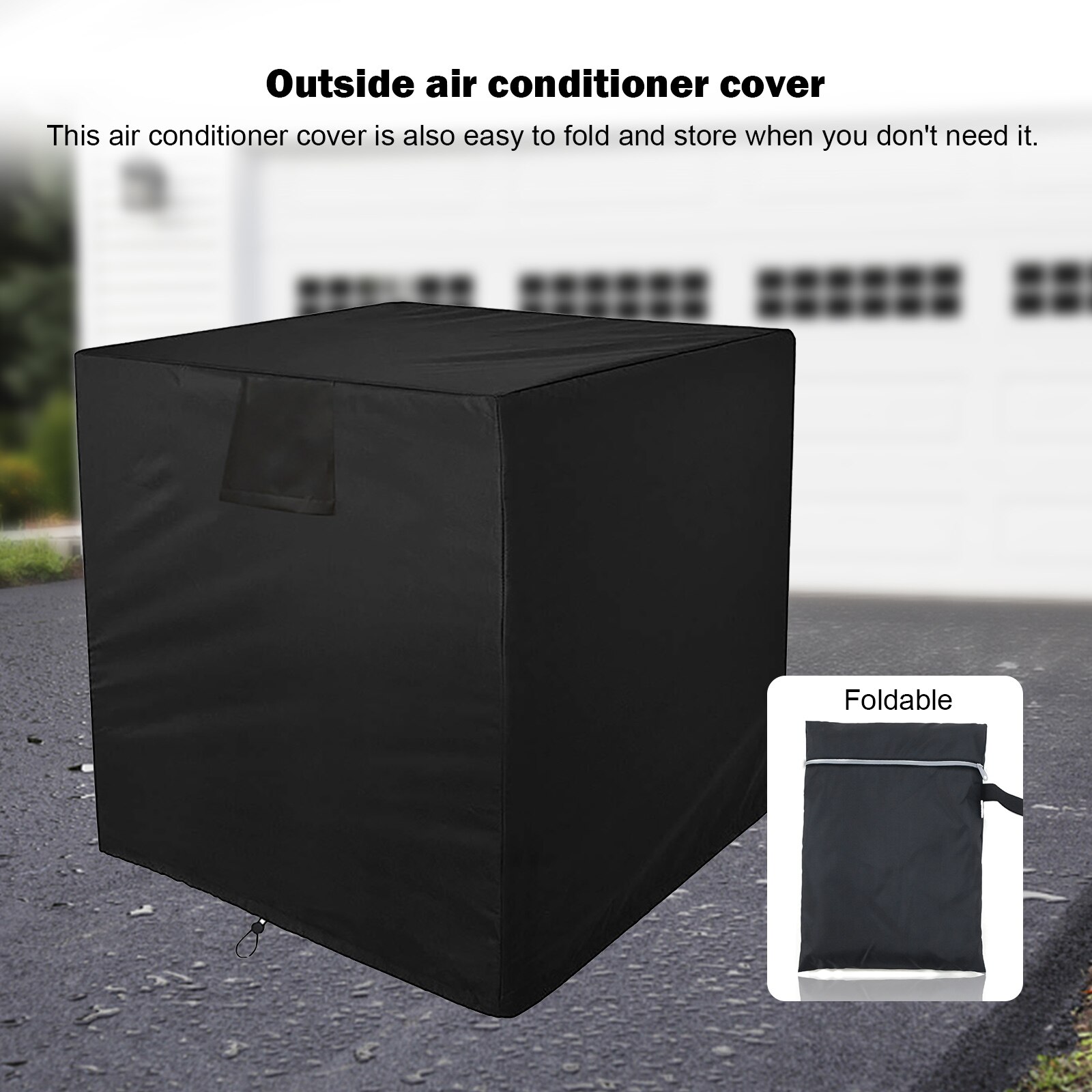 Air Conditioner Cover AC Unit Defender Waterproof Winter Air Conditioner Cover Anti-Dust Anti-Snow Cleaning Protection