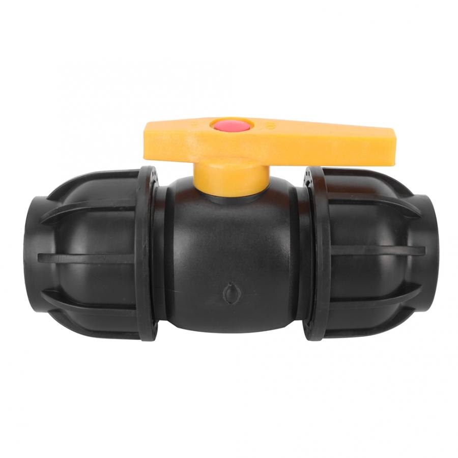 PE Plastic Ball Valve 50mm Diameter Water Pipe Connection Connector Pipe Fitting Bathroom Accessories
