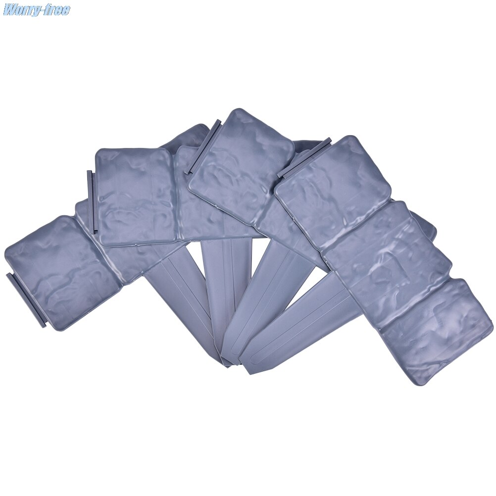 20 X Lakeland Cobbled Stone Effect Garden Edging Plastic Hammer Lawn Palisade