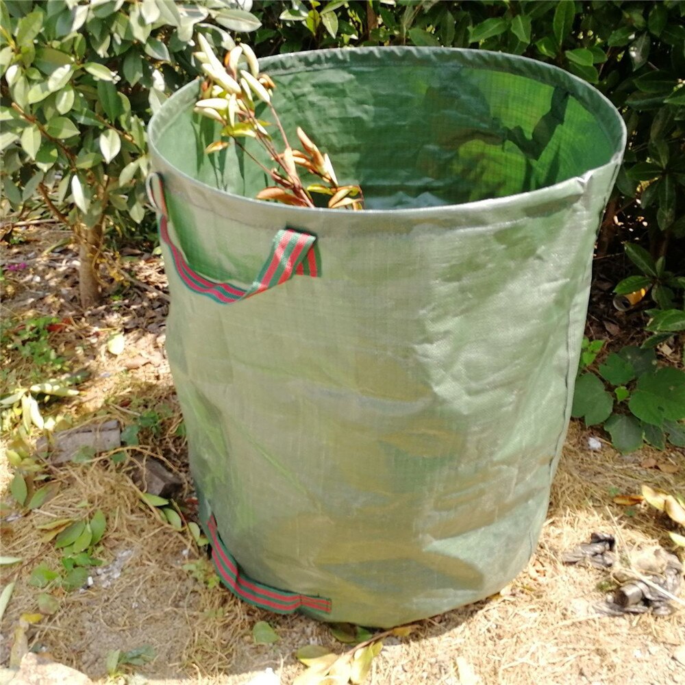 2- pakke 70 gallon genanvendelige haveaffaldsposer vandtæt havearbejde bladopsamlingspose stor græsplæne pool havebladhave affaldspose