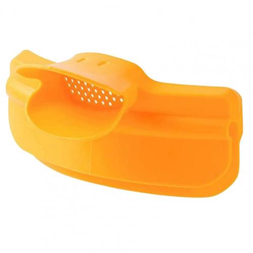 Funnel Anti-Spill Anti-deformation TPR Edge Deflector Edge Eco-friendly Duckbill Pots Dispenser Practical Kitchen Cooking Gadget: YELLOW