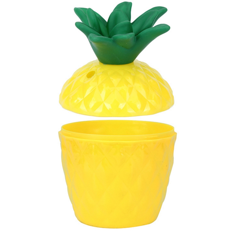Koktajl plastikowy kubek ananasowy kokosowy kształt naczynia robić picia ze słomkowym hawajskim kubkiem na wakacje