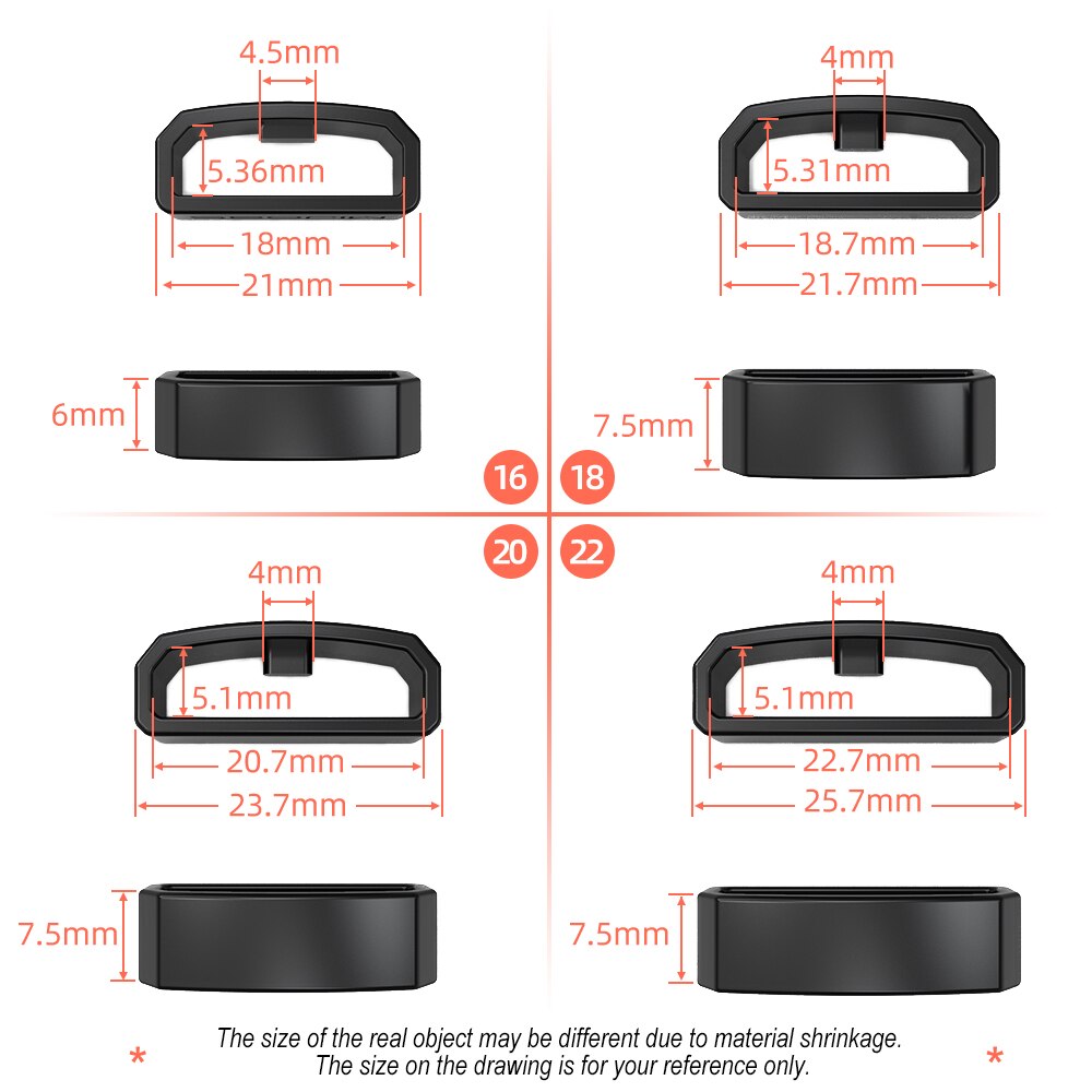 Anillo de goma de retención para Honor Band 5, correa de repuesto para Huami Amazfit GTS, soporte de seguridad, retenedor para reloj Huawei