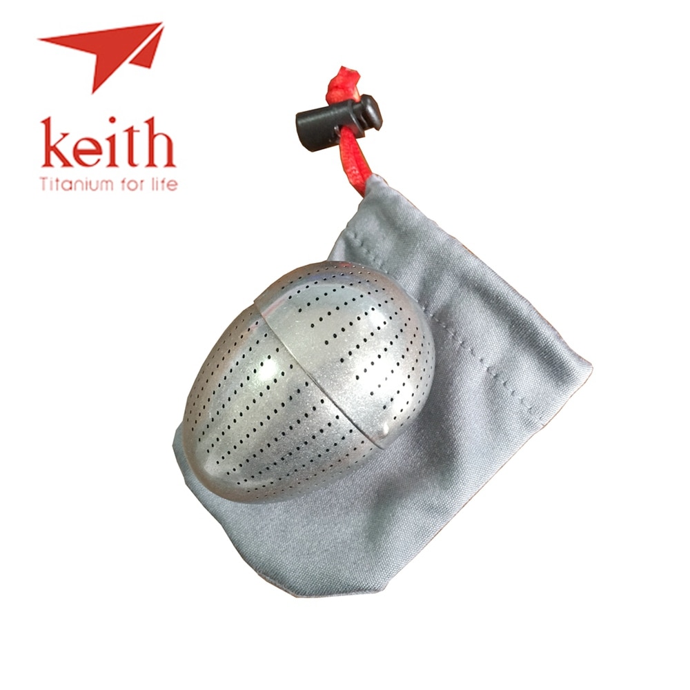 Keith Pure Titanium Creatieve Ei Vorm Theezeefje Thee Koffie Geurende Filter Hold Fitting Ingebouwde Theekopje Mi3920