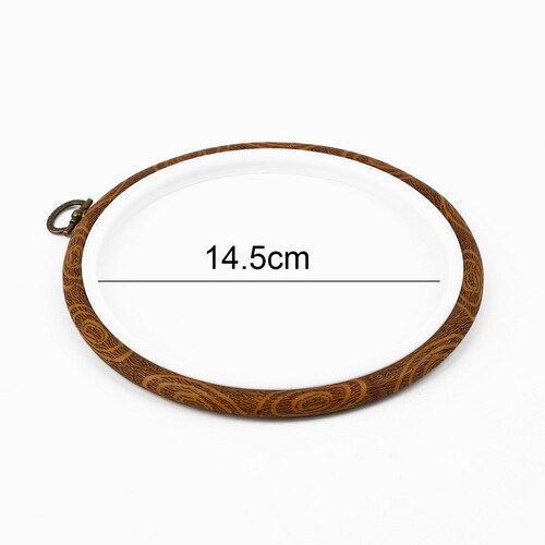 Cadre en bois de bambou pour broderie, cercle rond, boucle pour Machine à point de croix, aiguille à main, bricolage, outils de couture: Style 6