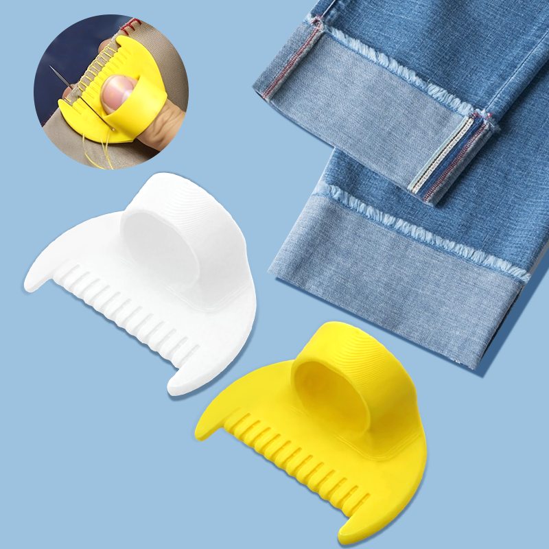 1-5 Stück DIY Handnähhilfen Handnähhilfe NäHenne Fingerhut Fingerschutz Einfache Nähwerkzeuge für Anfänger und Senioren NäHenne