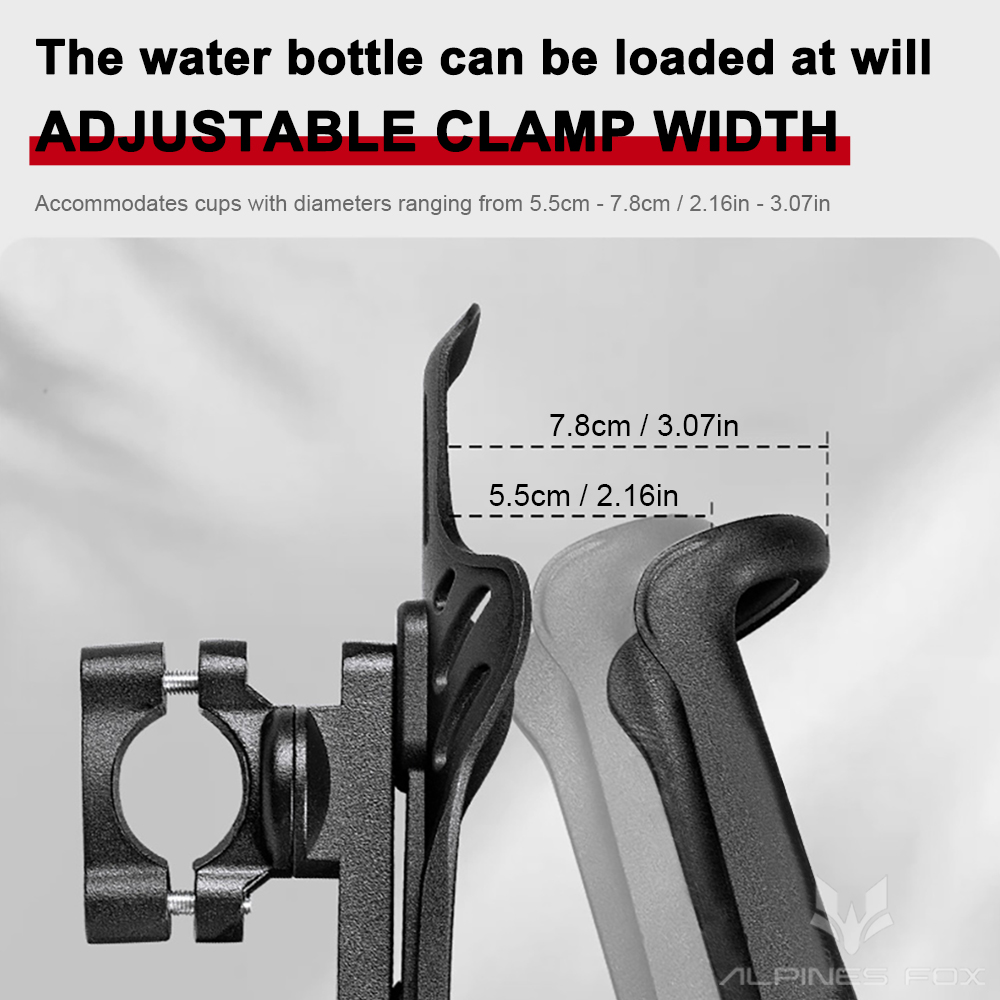Motorcycle Water Cup Holder Universal Drink Holder Motorcycle Handlebar Bottle Holder Nylon Adjustable Bottle Holder