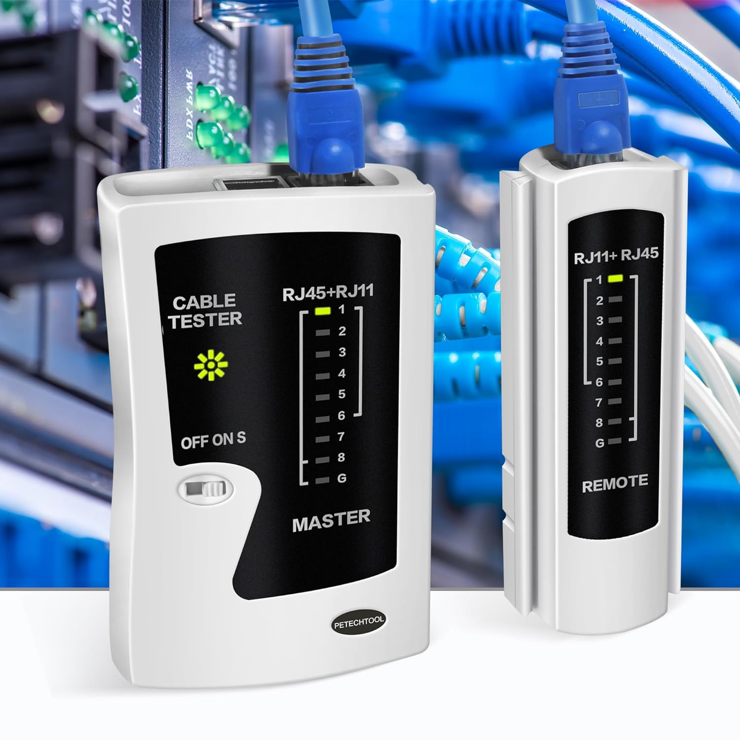 Netzwerk ethernet kabel tester für lan rj45 cat5 cat5e cat6 cat6a cat7 utp/abgeschirmtes kabel und rj11 rj12