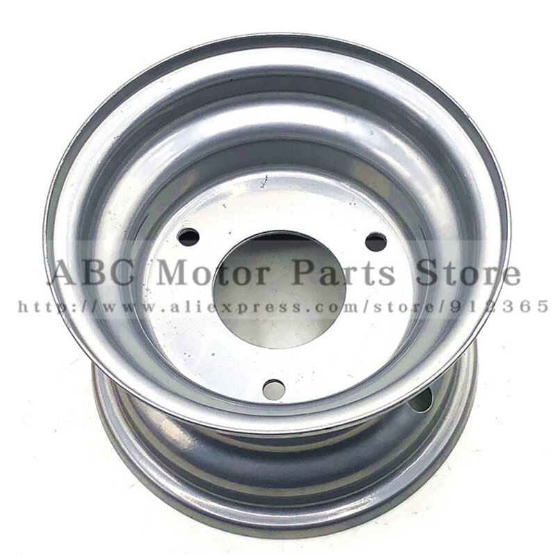Størrelse 6 tommers hjulnav bruk 145/70-6 13 x 5.00-6 13 x 6.50-6 dekk dekk atv 3 hulls vakuumfelger for 110-125cc gokart, atv, gressklipper: Hvit