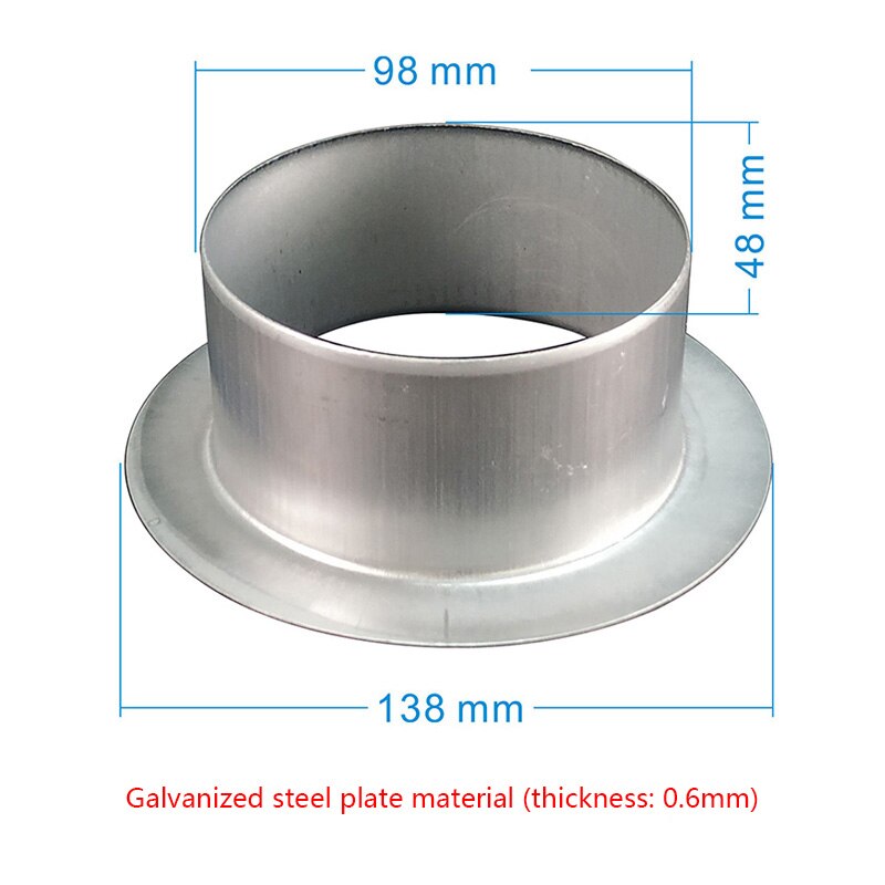 100 / 125 / 150 / 160mm vent pipe joint hose joint air pipe joint air pipe flange exhaust pipe blower accessories
