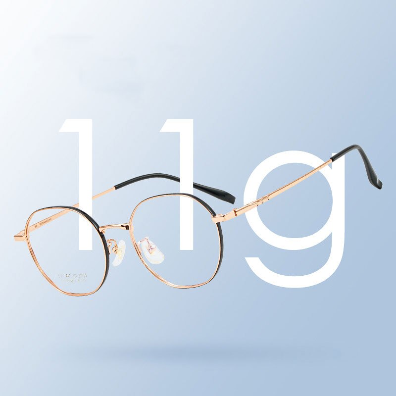 Pure Titanium Glasses Frame For Women Style with Spring Hinges Full Rim Optical Eyewear Ultralight Myopia