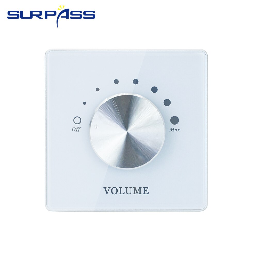 Full Hosue Tuning Switch Volume Adjust Wall Panel Easy Operation Indoor Smart Home Volume Controller: White 7level segment