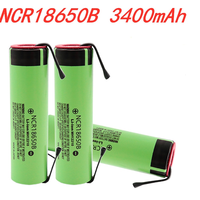 100% Originele NCR18650B 3.7V 3400 Mah 18650 Oplaadbare Lithium Batterij Voor 18650 Batterij + Diy Nikkel Stuk
