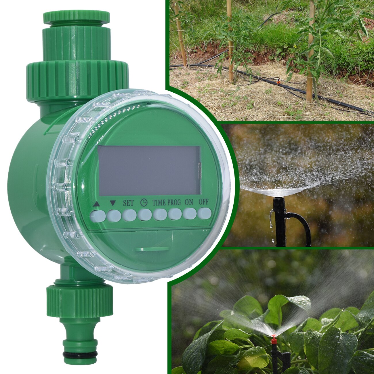 KESLA Garden Micro Drip Irrgation Watering Kits Timer Controller Automatic Misting Cooling Sprinkler System Flowers Greenhouse