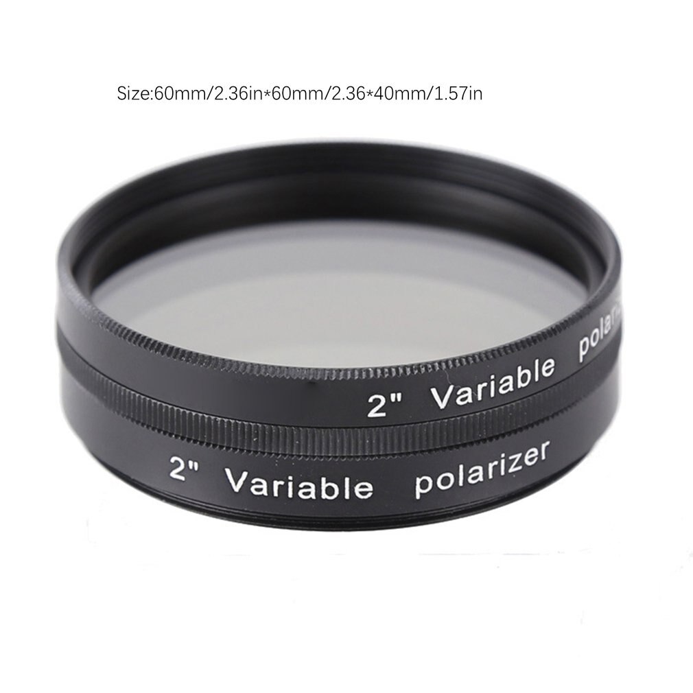 Filtre polarisant Variable pour télescope et oculaire, 1.25, 2 pouces, pour astronomie, monoculaire, excellente , F9147