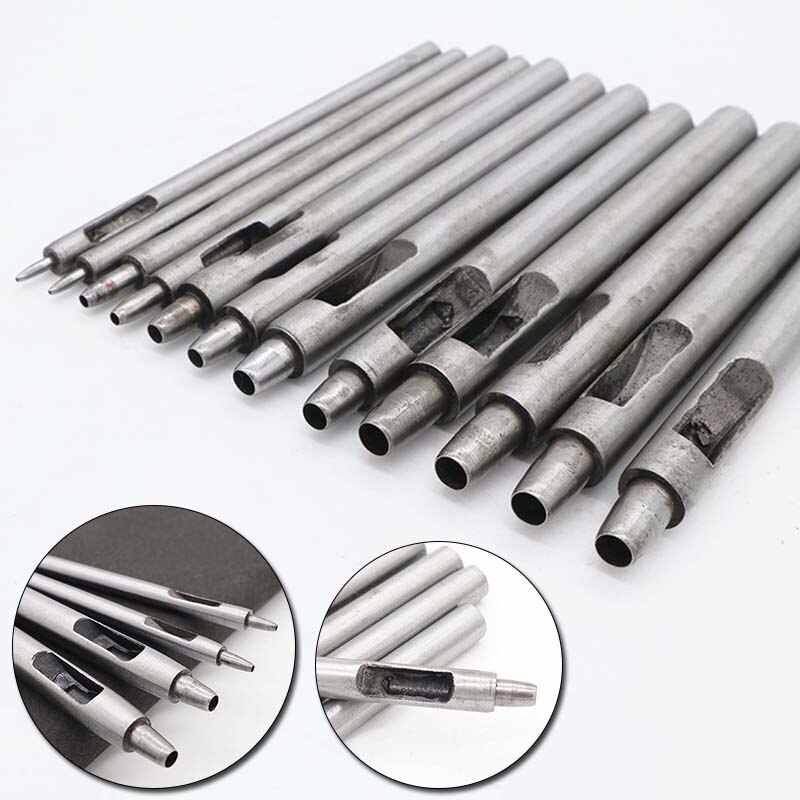 1PC Round Hollow Punch Leather Craft Punch Tool Hollow Hole Punch Cutter Tool for Watch Bands Belts Canvas Paper 0.5-5.5mm